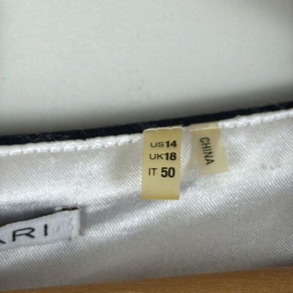 T Tahari Floral Blue and White Dress Size 14 - Picture 2 of 9